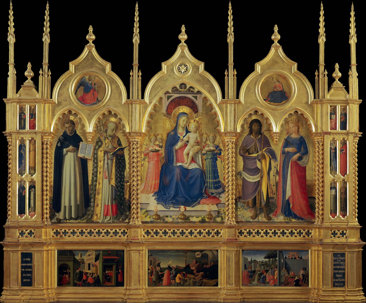 María con Niño y Santos El Retablo de Perugia de Fra Giovanni Angelico da Fiesole
