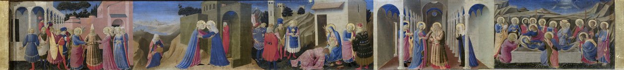 Predela del Retablo La Anunciación, c. 1433-1434 de Fra Giovanni Angelico da Fiesole