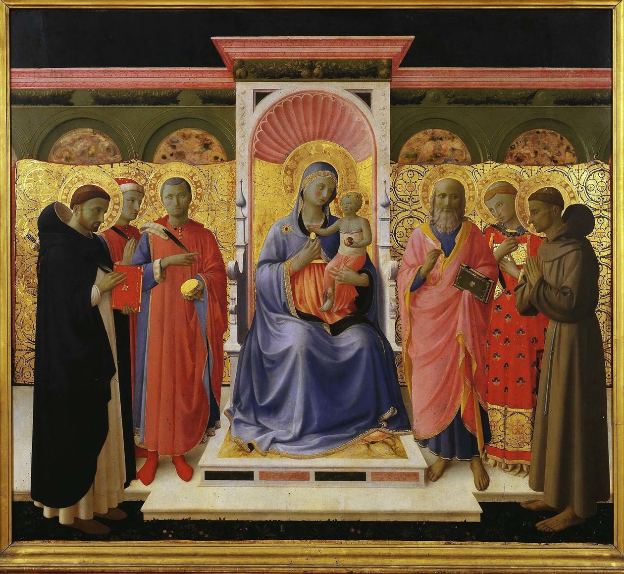 Sacra Conversazione Retablo de Annalena, ca. 1435 de Fra Giovanni Angelico da Fiesole