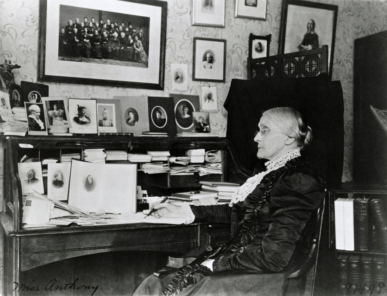 Susan Brownell Anthony 1899 (foto en blanco y negro) de Frances Benjamin Johnston
