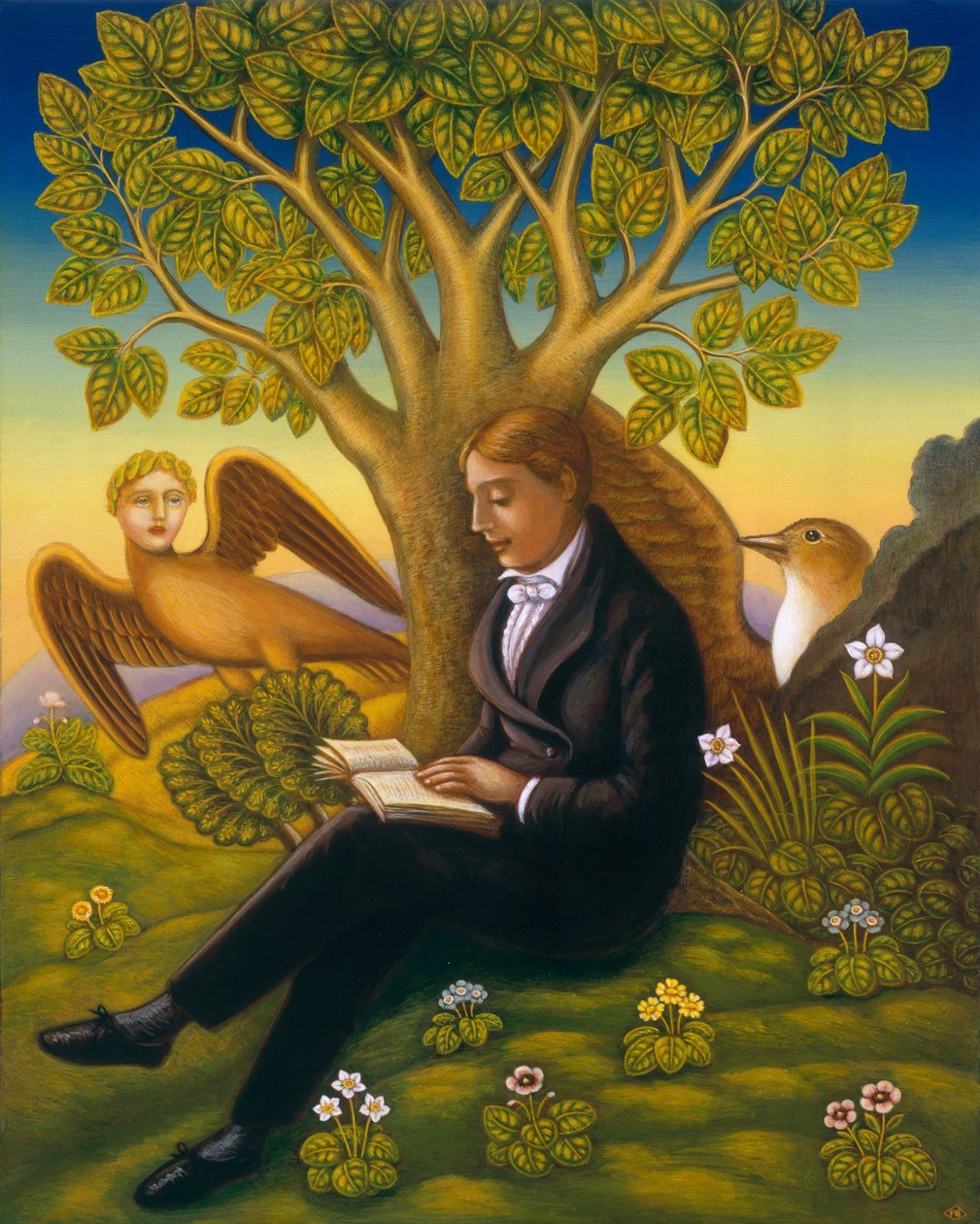 Keats (1795-1821) y el ruiseñor, 2002 de Frances Broomfield
