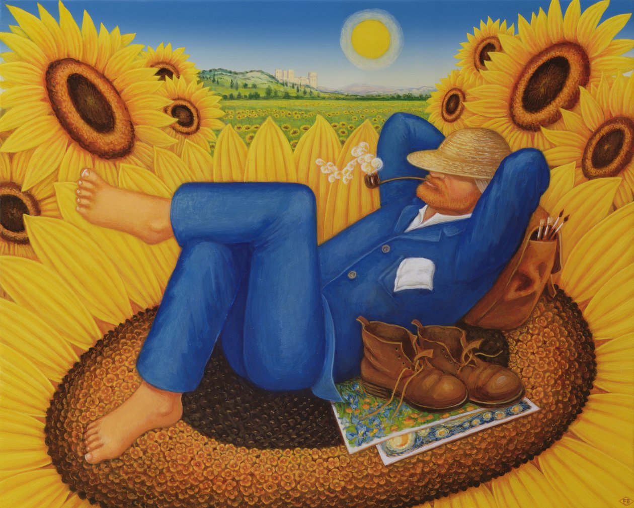 Los girasoles de Van Gogh, 1998 de Frances Broomfield