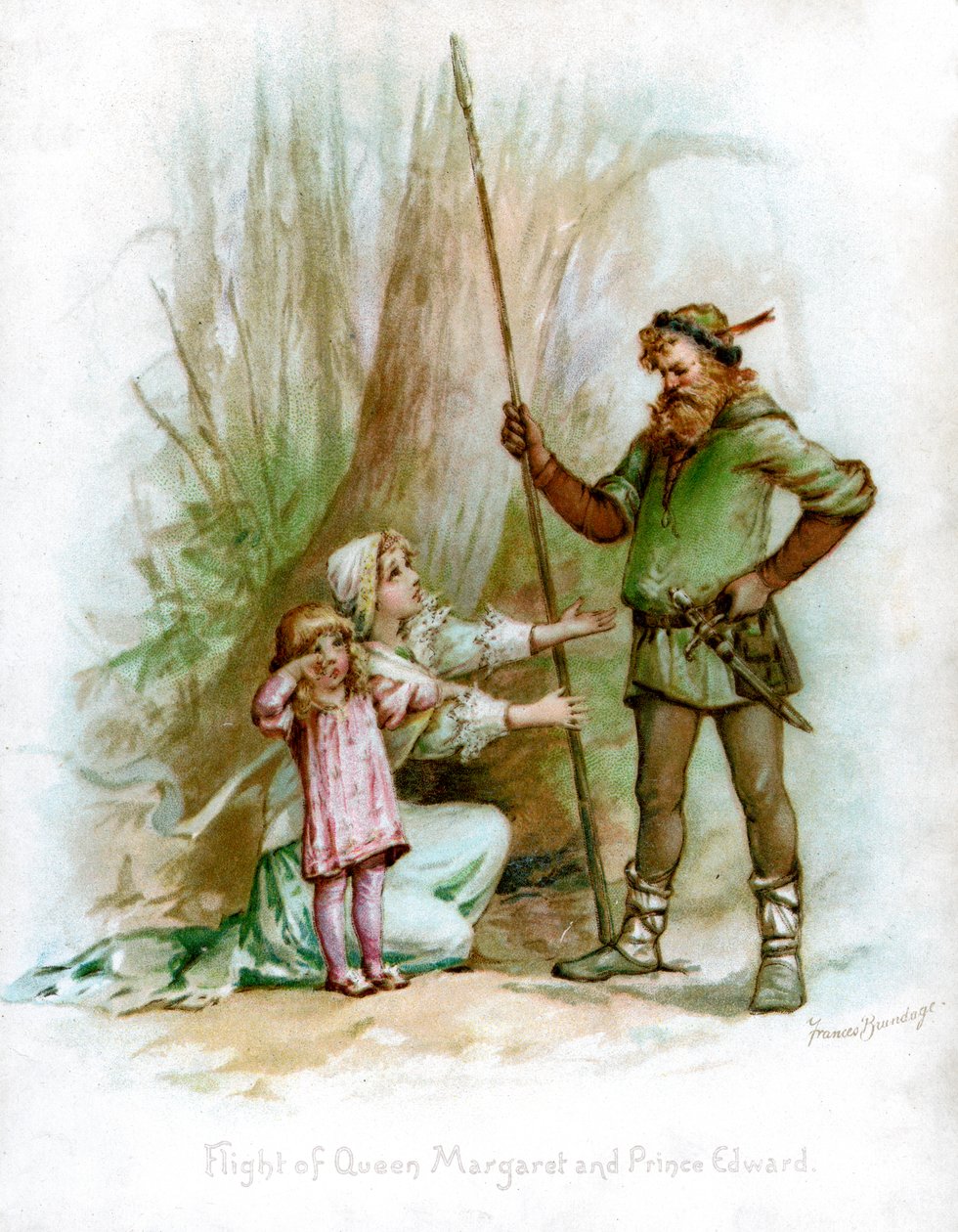 Huida de la Reina Margarita y el Príncipe Eduardo, 1897 de Frances Brundage