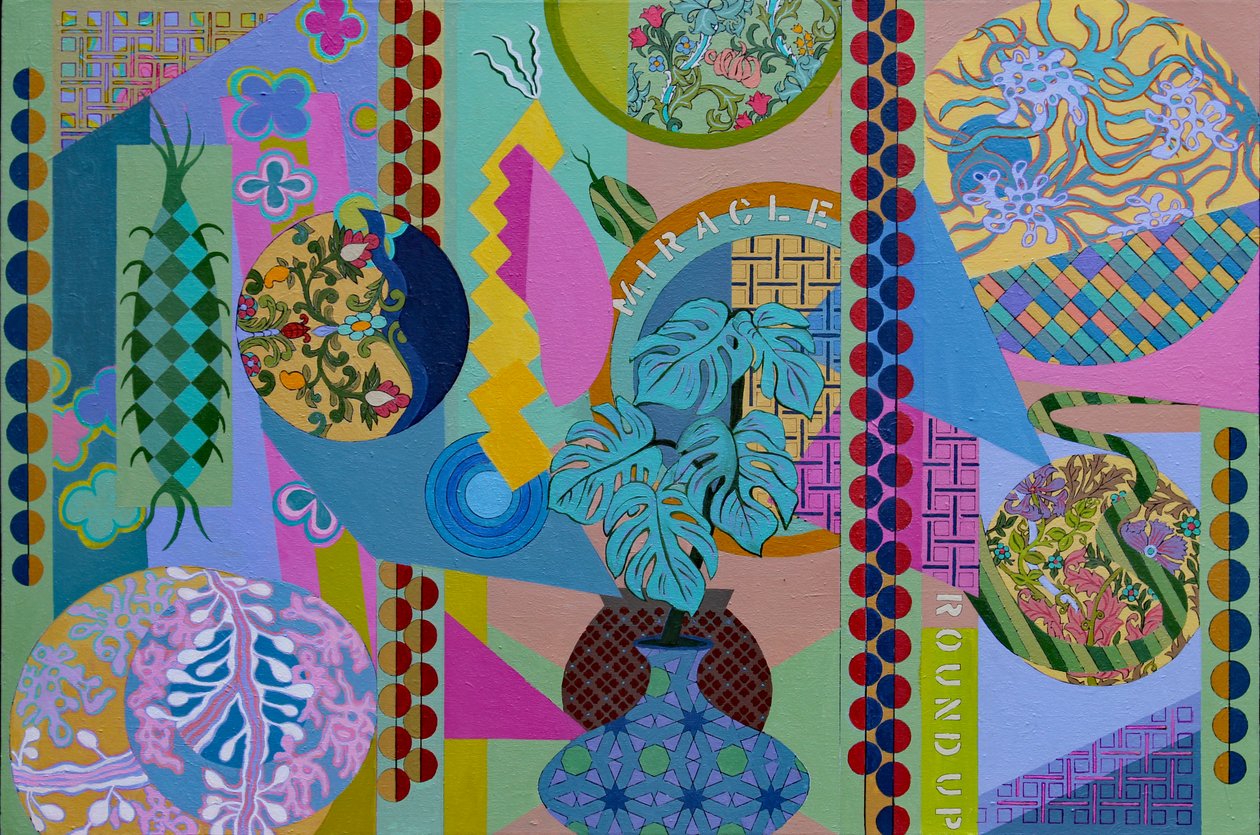 Jardin Sauvage, 2023 (acrílico sobre lienzo) de Frances Ferdinands