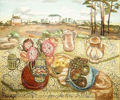 Una ventana en el campo, c.1929-31 (óleo sobre lienzo) de Frances Hodgkins