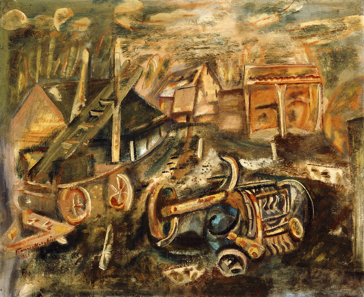 Farm Yard, Essex de Frances Hodgkins