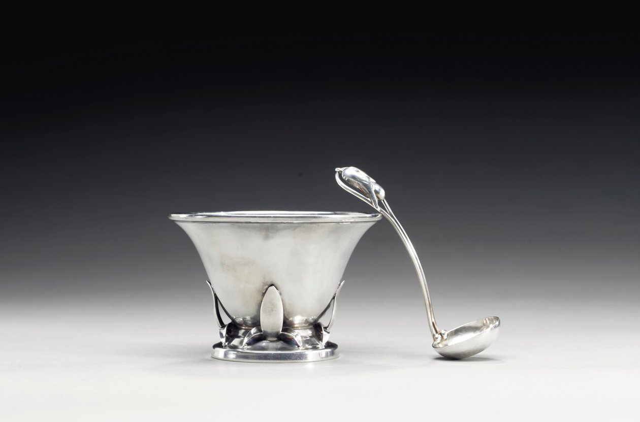Tazón y cuchara, c.1910 de Frances MacBeth Glessner