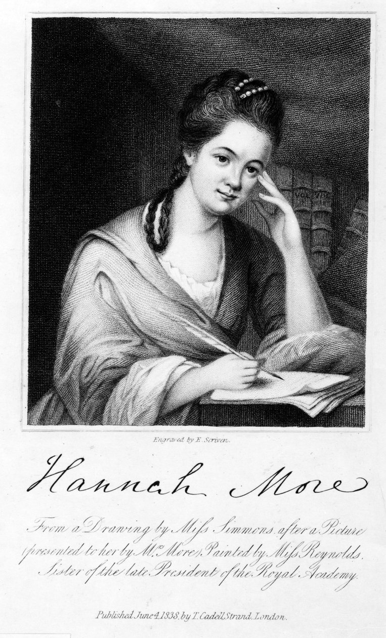 Hannah More, grabado por Edward Scriven, 1838 de Frances Reynolds