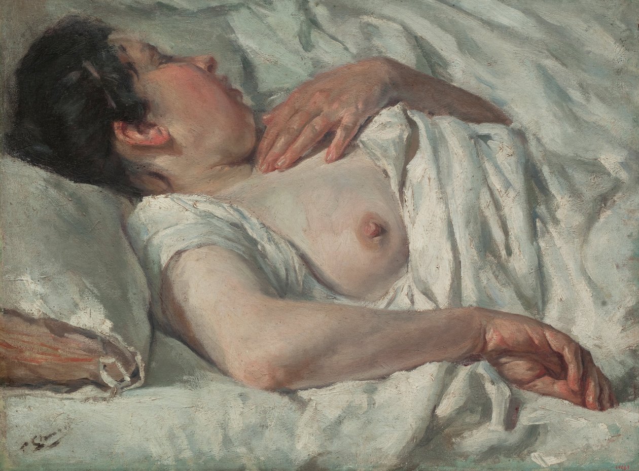 Mujer durmiendo de Francesc Gimeno