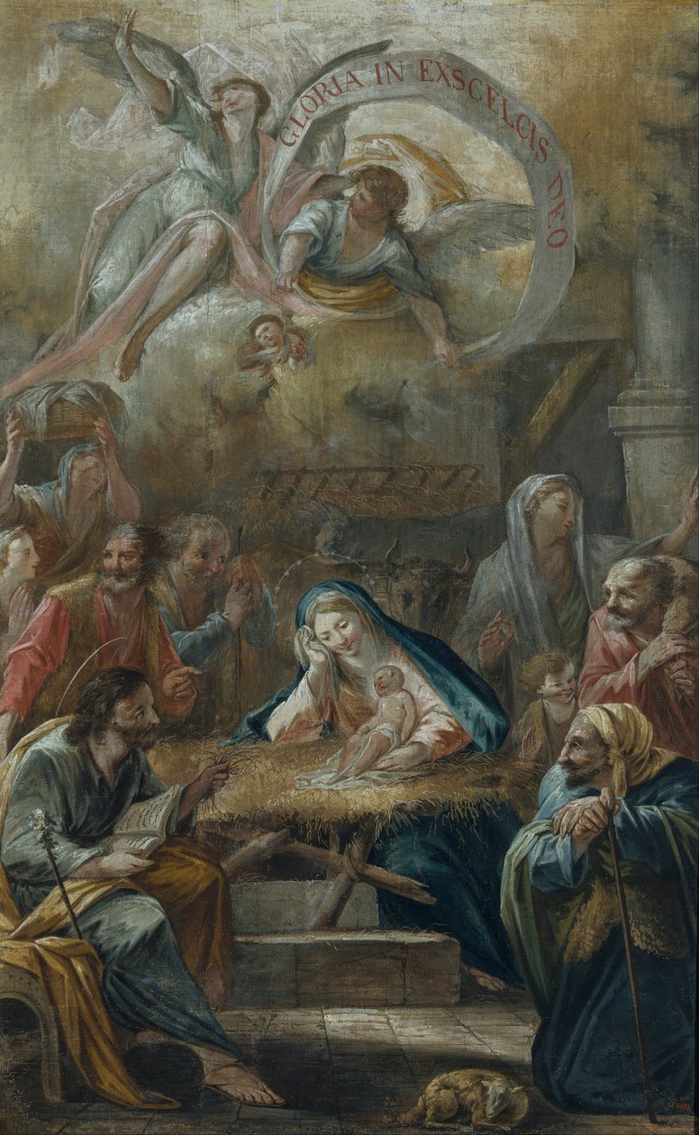 Nacimiento de Jesús y la Adoración de los Pastores de Francesc Pla Duran
