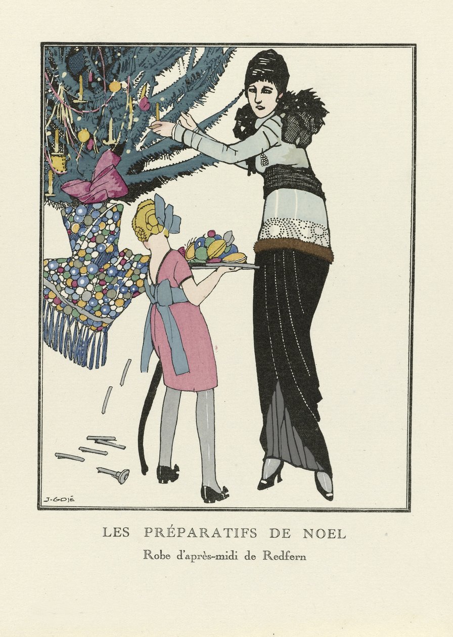 Les Préparatifs de Noël, pub. 1914 de Francesc Xavier Gosé