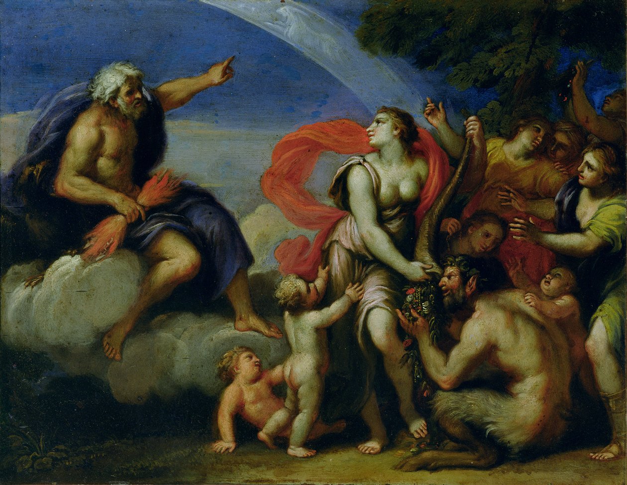 Júpiter y Pandora de Francesco Albani