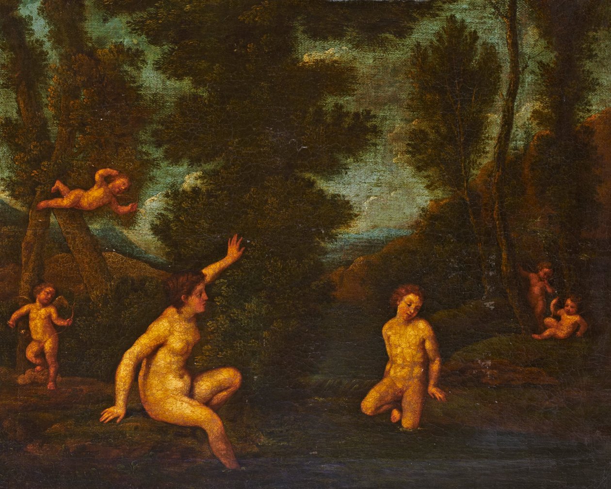 Salmacis y Hermafrodito de Francesco Albani