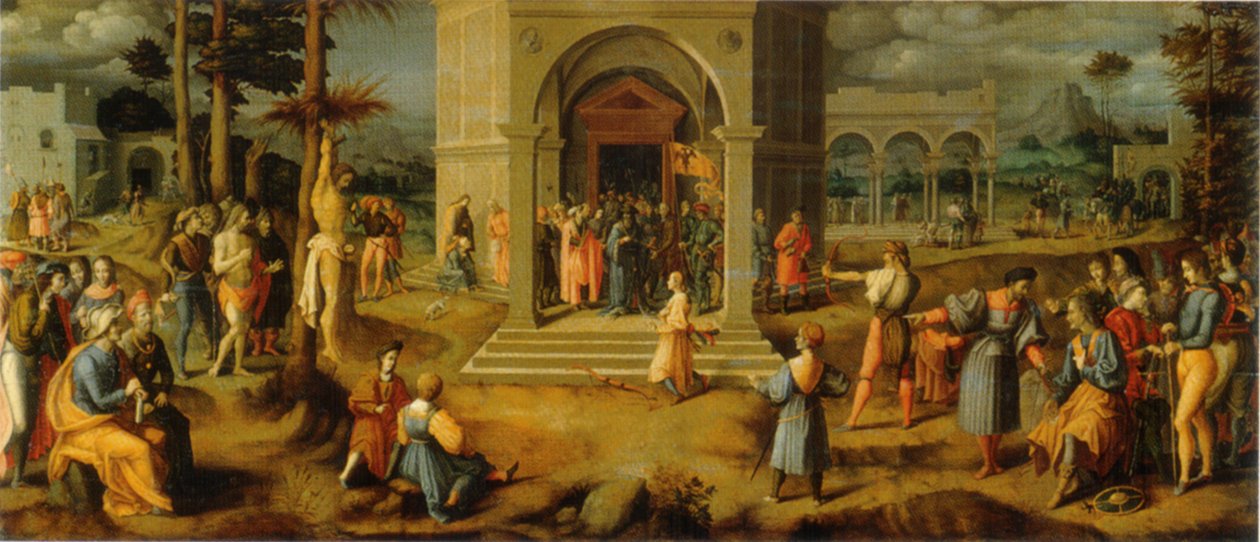 La leyenda de los hijos del rey de Francesco Ubertini Bacchiacca