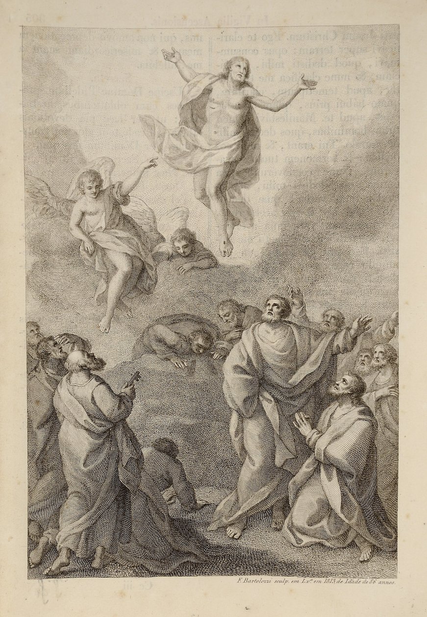 Ascensión, para el Misal Romano de Francesco Bartolozzi