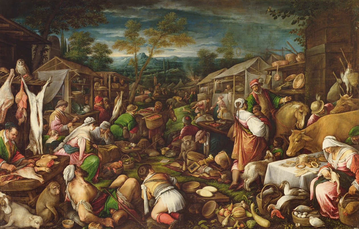Feria anual, 1580-85 de Francesco Bassano