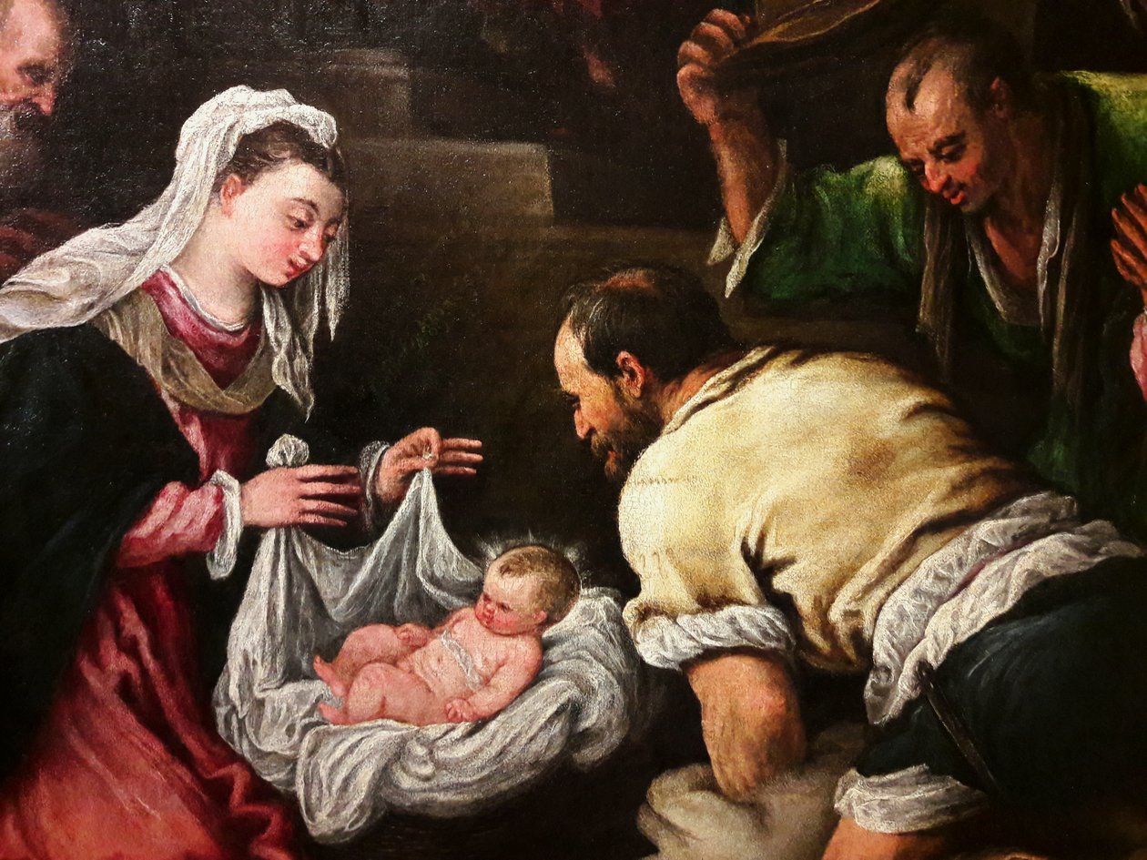 La Adoración de los pastores de Francesco Bassano the Younger