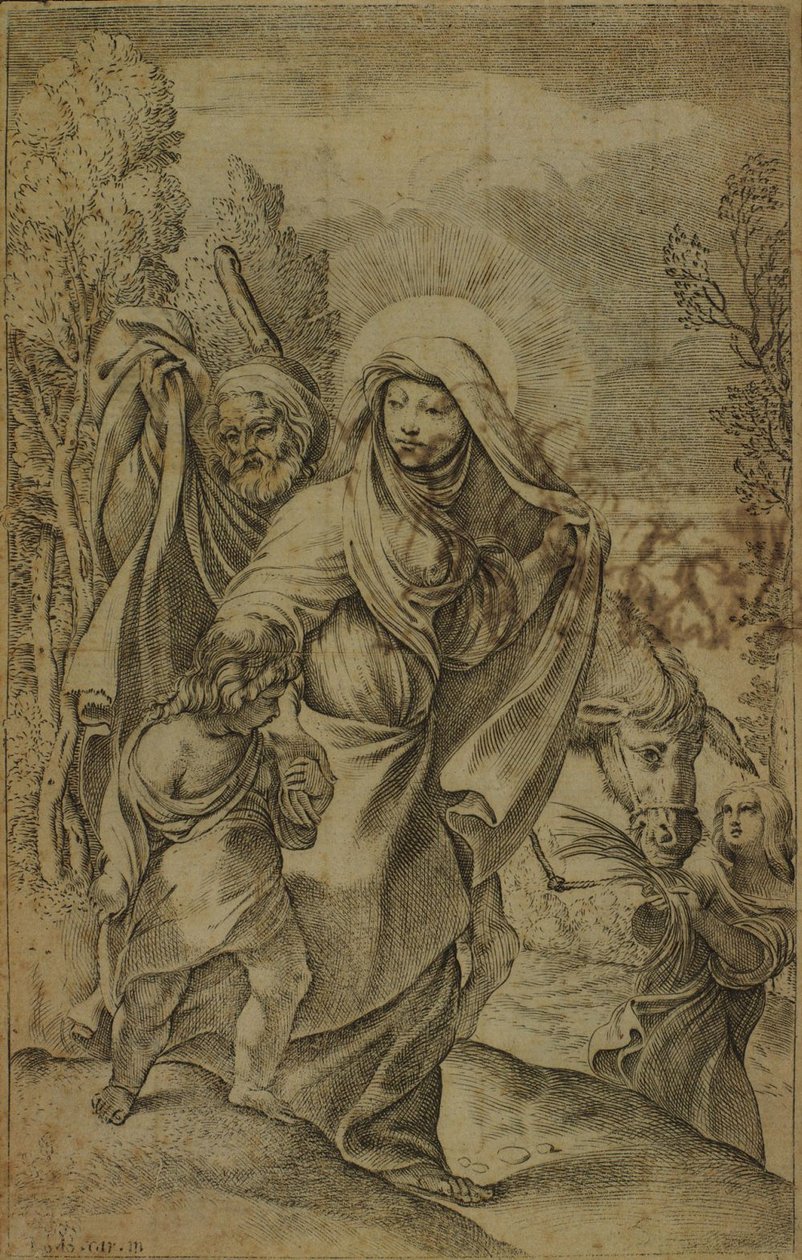 La Sagrada Virgen regresando de Egipto a Judea de Francesco Brizio
