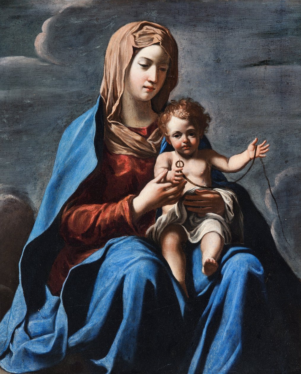 Madonna y el niño de Francesco Cozza