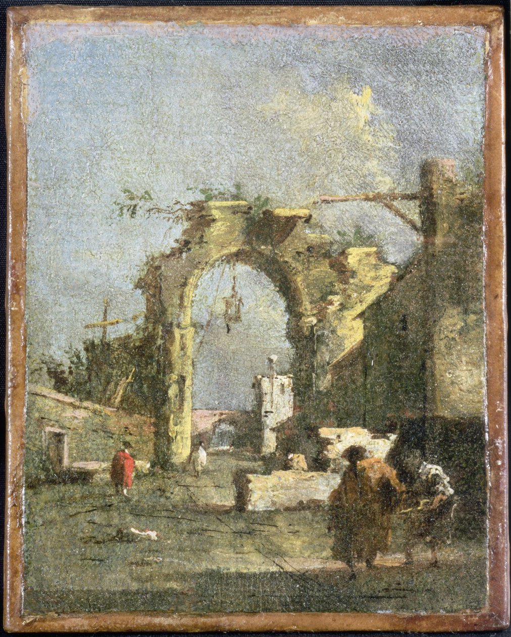 Un Capricho - Ruinas, siglo XVIII de Francesco Guardi