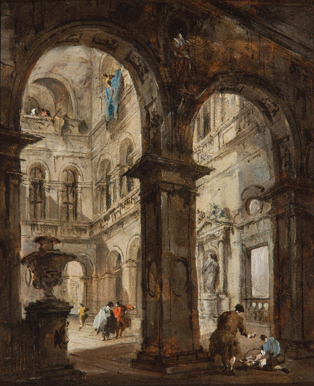 Un capricho arquitectónico de Francesco Guardi