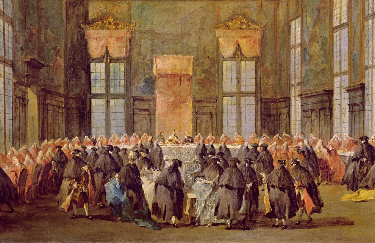 El Dogo en la Fiesta de Apertura del Carnaval de Venecia de Francesco Guardi