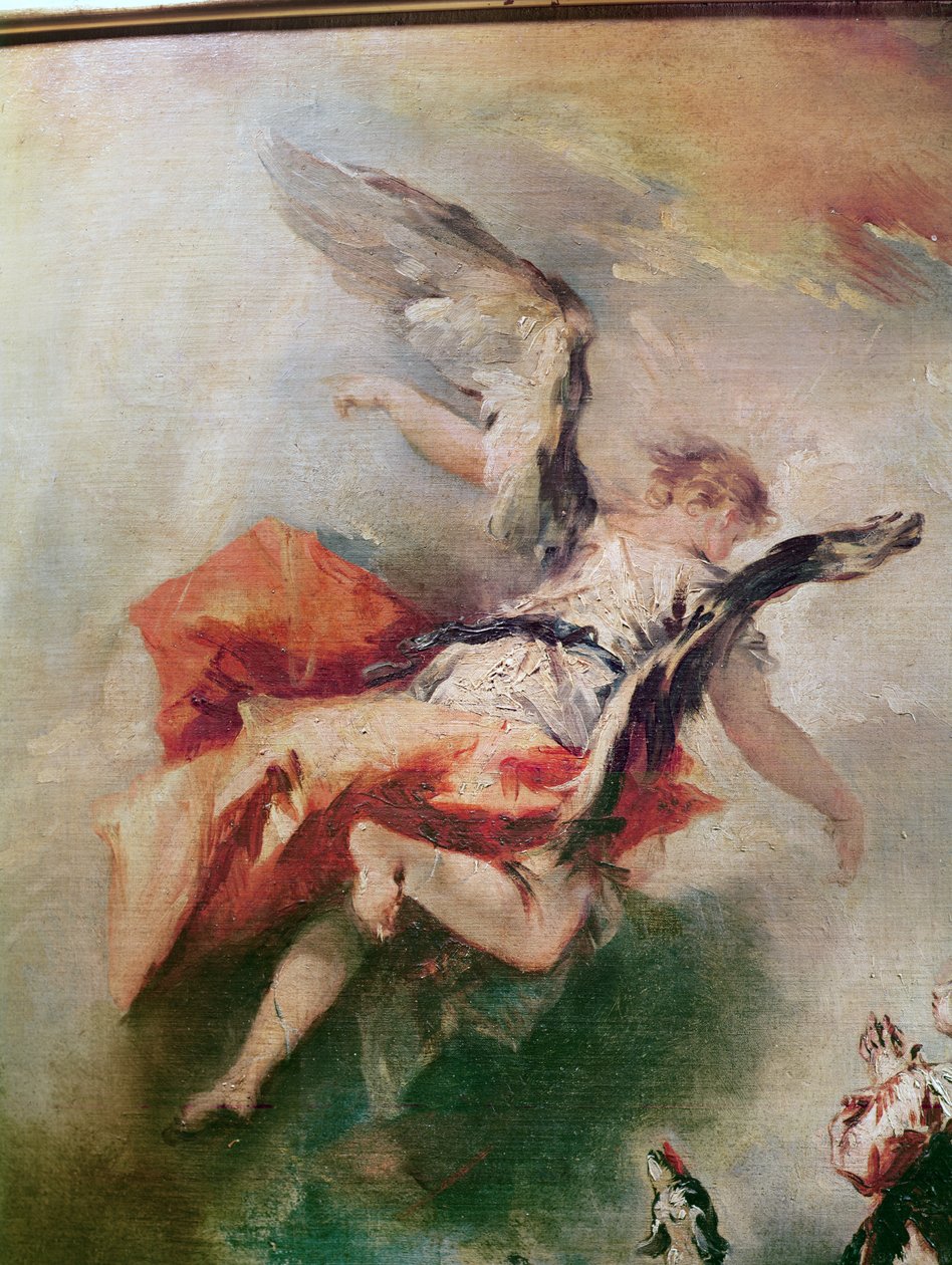 La historia de Tobías (detalle de la partida del Arcángel Rafael, c.1750)