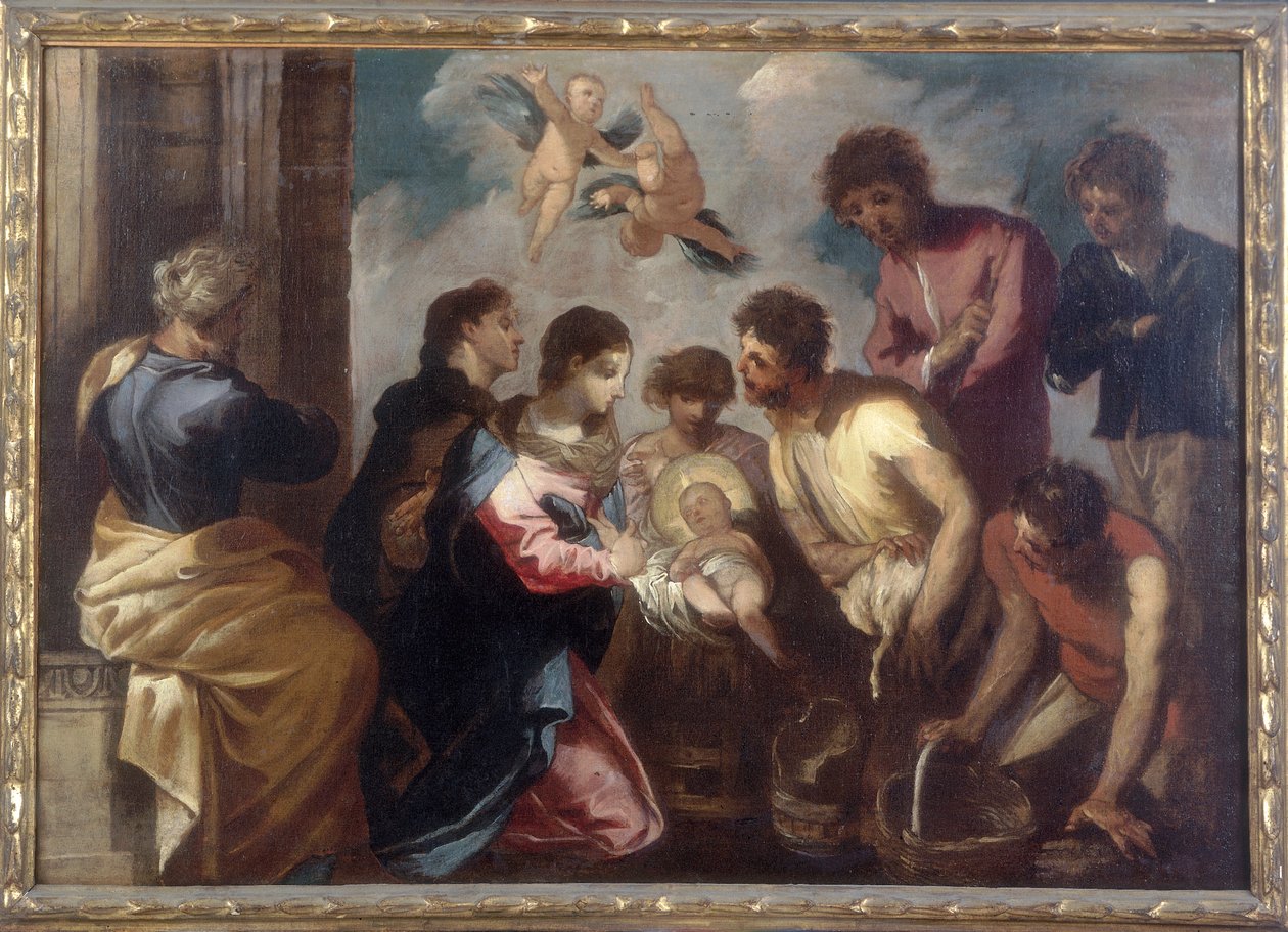 Adoración de los pastores, conservado en la Galleria Estense en Módena de Francesco Maffei