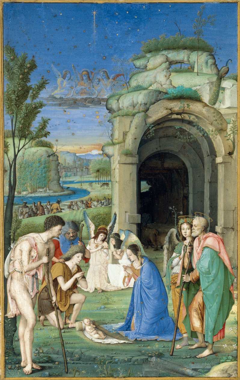 Adoración de los pastores, c.1500 de Francesco Marmitta