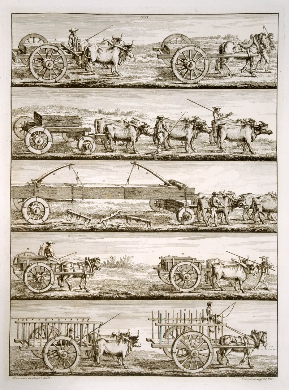 Varios carros de Francesco Rostagni