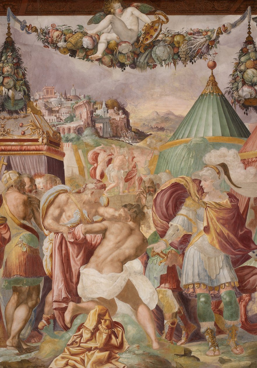 Camillo castiga al maestro traidor de Falerii de Francesco de Rossi Salviati Cecchino