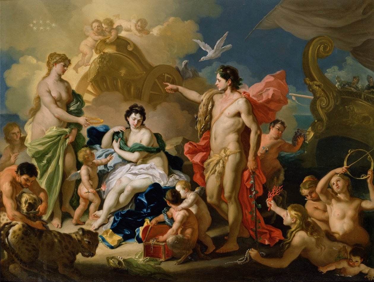 Baco y Ariadna de Francesco Solimena
