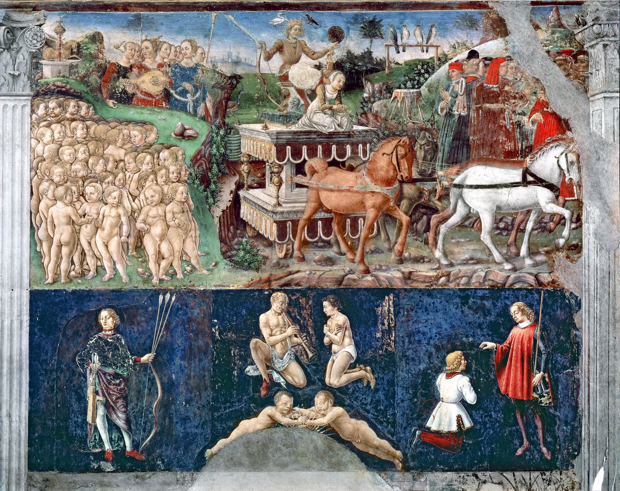 El Mes de Mayo: Triunfo de Apolo y el Zodiaco de Francesco del Cossa