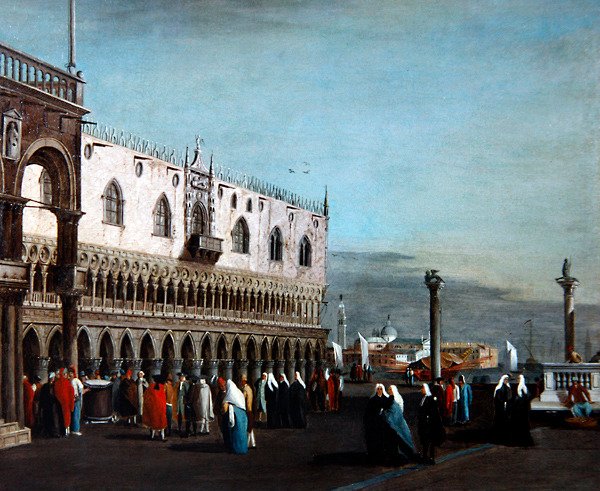 Una vista de Venecia de Francesco (circle of) Guardi