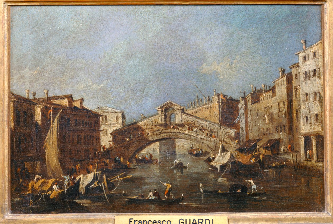 El puente de Rialto ... de Francesco (circle of) Guardi