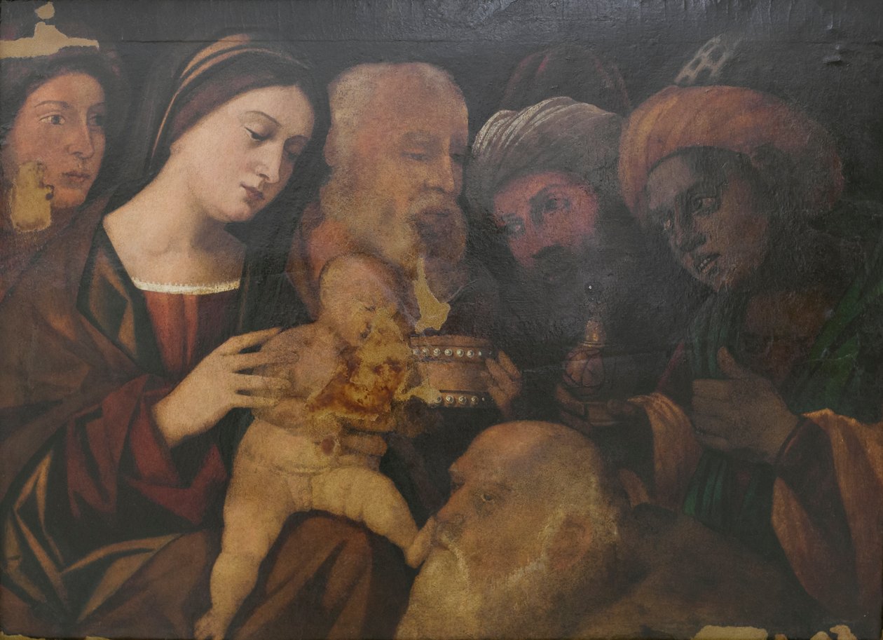 Adoración de los Reyes Magos, probablemente de Francesco Rizzo da Santacroce de Francesco (fl.1508 45) Rizzi da Santacroce
