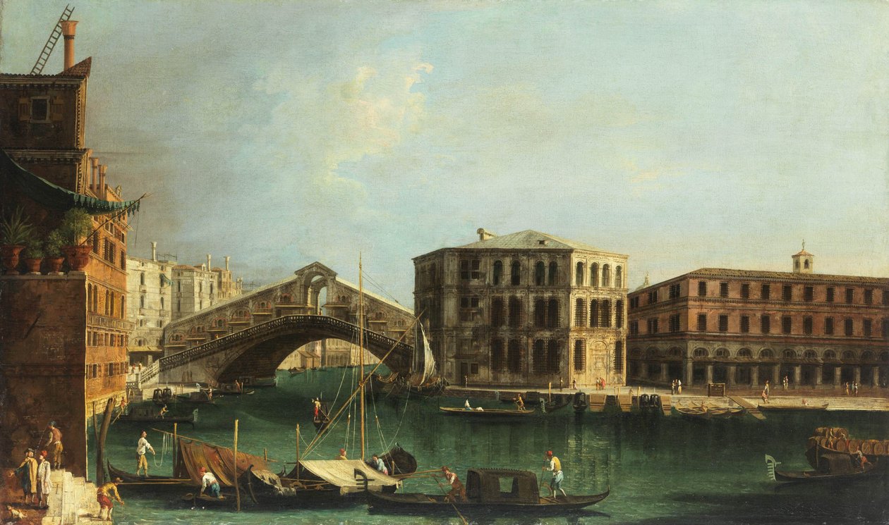 Francesco Albotto Puente de Rialto y Palacio Camerlenghi de Francesco Albotto