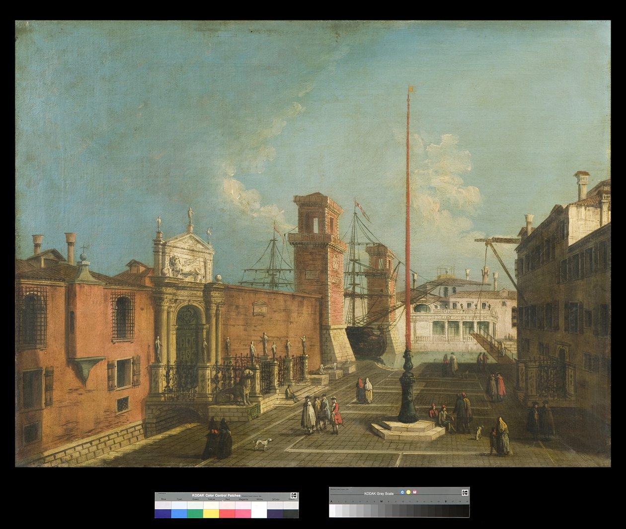 Vista de Campo y Porta Arsenale de Francesco Albotto
