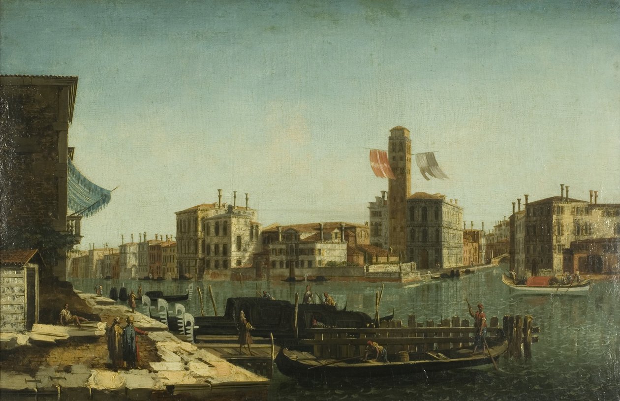 Vista del Gran Canal, Venecia, c.1743 de Francesco Albotto