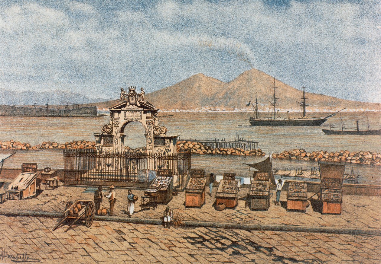 Playa de Santa Lucía, en Nápoles de Francesco Aversano