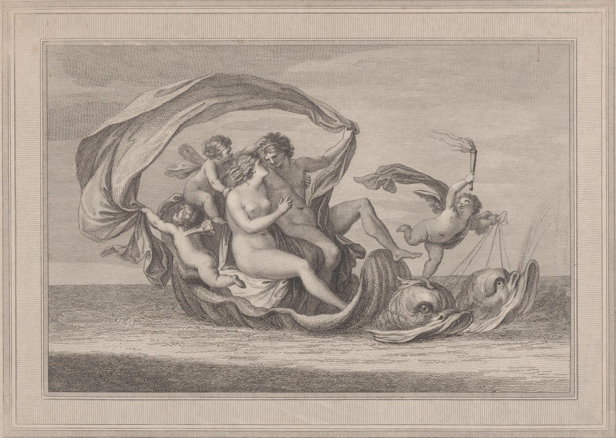 Acis y Galatea, 1787 de Francesco Bartolozzi