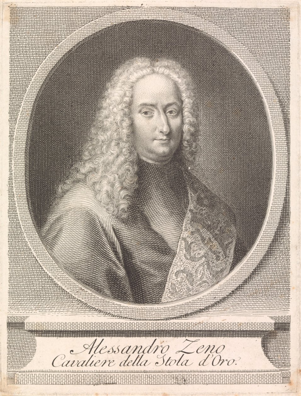 Alessandro Leno: caballero de la Estola de Oro de Francesco Bartolozzi