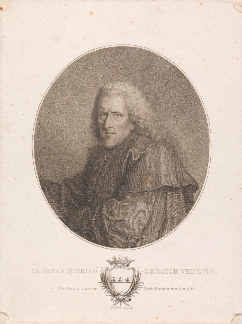 Andreas Quirino, senador veneciano de Francesco Bartolozzi