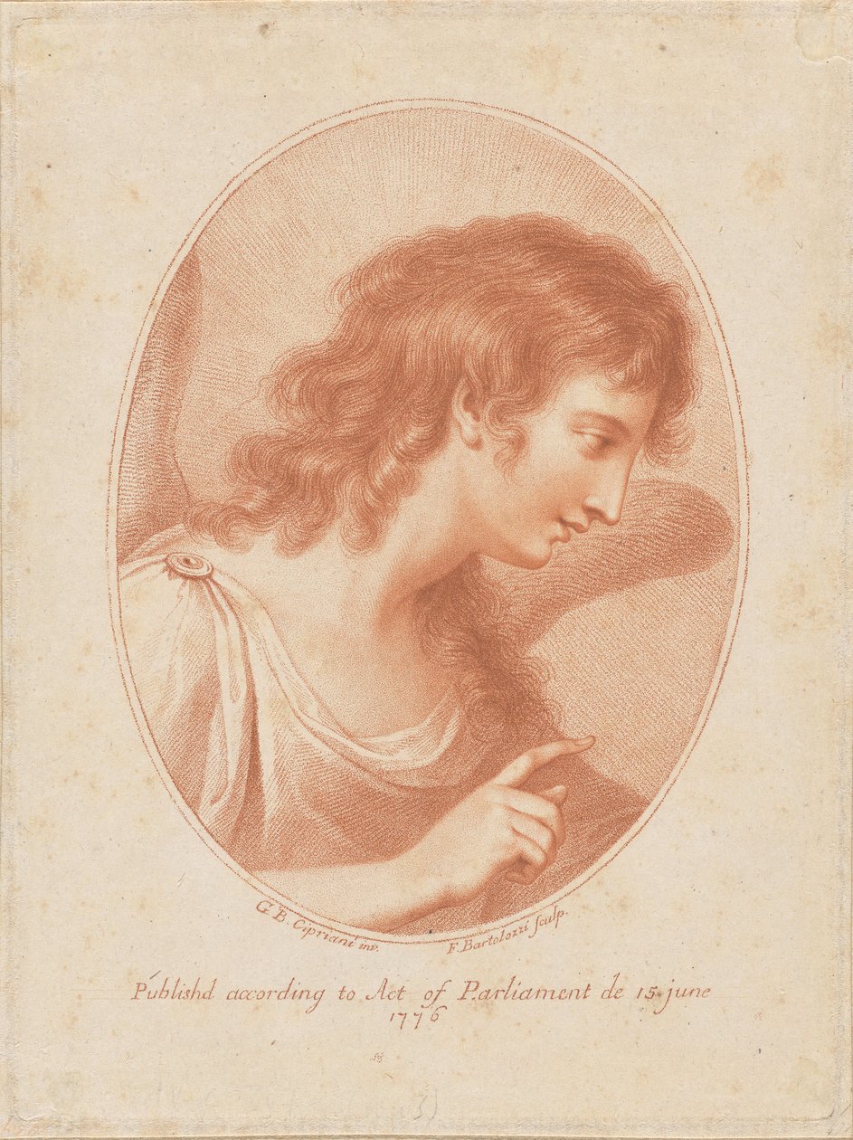 Ángel gesticulando de Francesco Bartolozzi