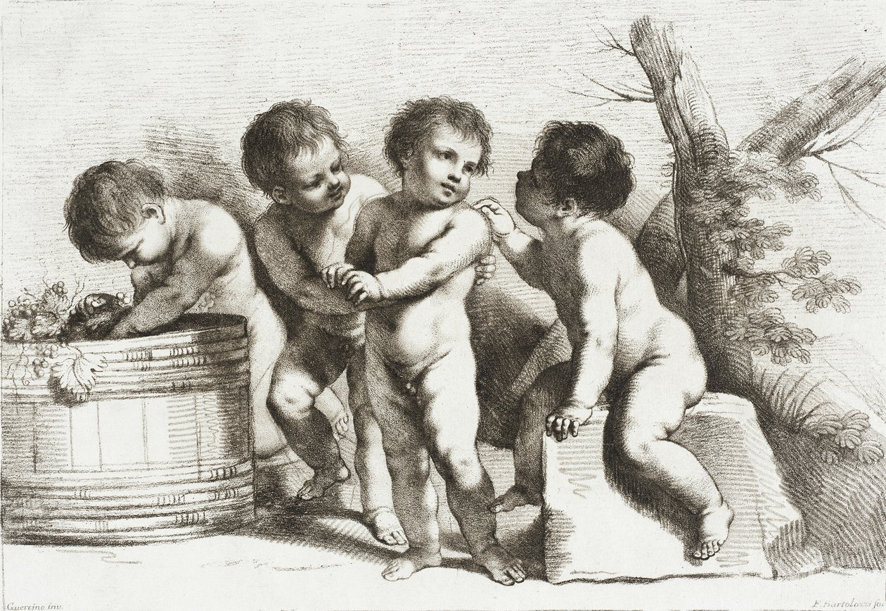 Cuatro putti de Francesco Bartolozzi