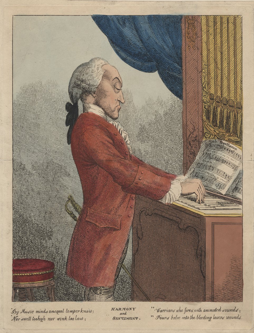 Armonía y sentimiento, c.1785 de Francesco Bartolozzi