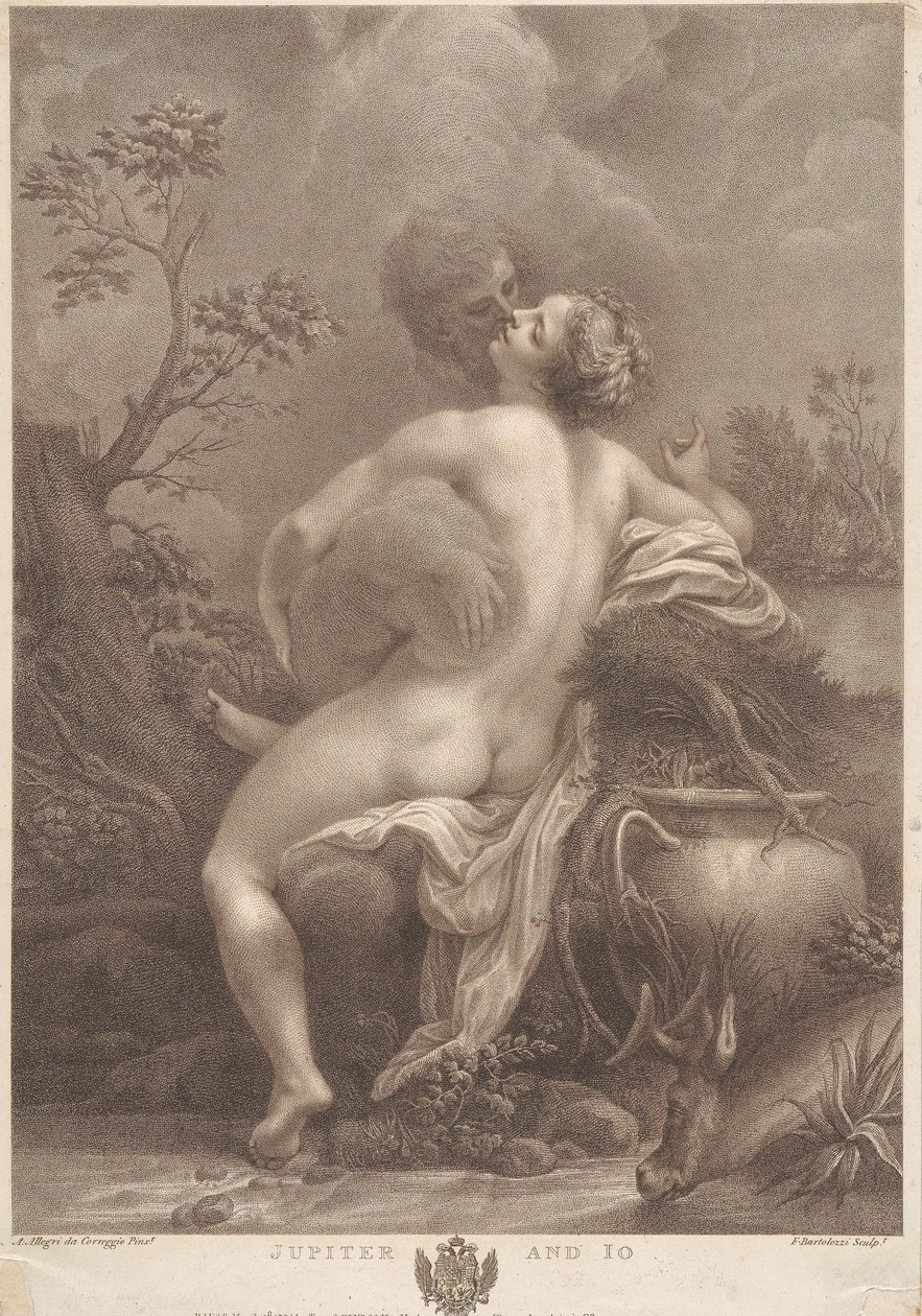 Júpiter e Ío de Francesco Bartolozzi