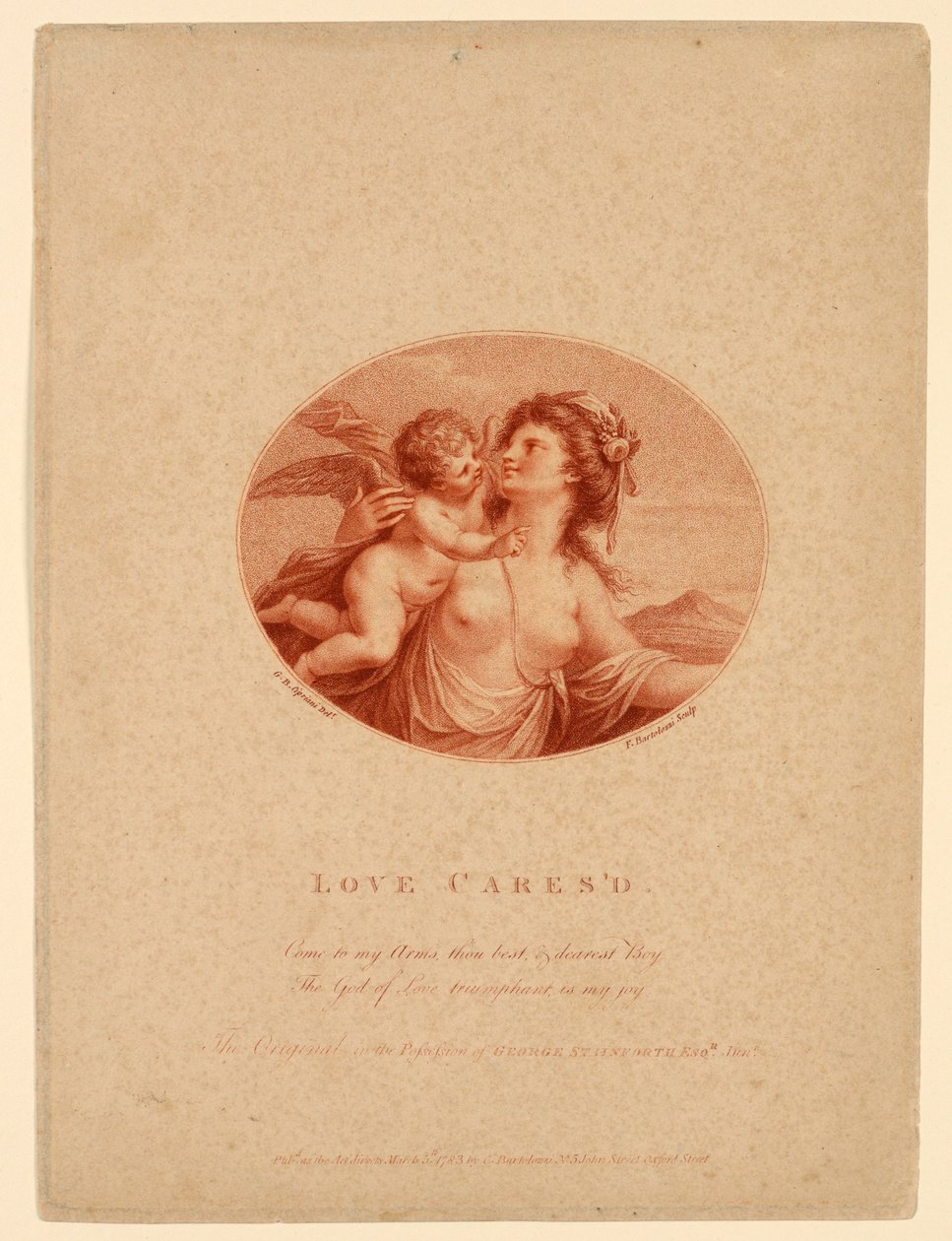 El amor acariciado de Francesco Bartolozzi