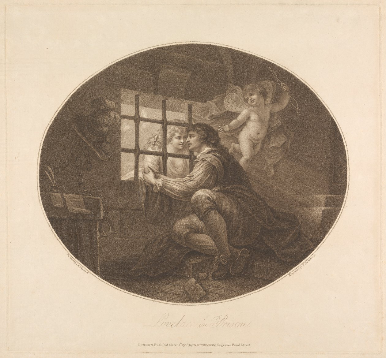 Lovelace en prisión de Francesco Bartolozzi