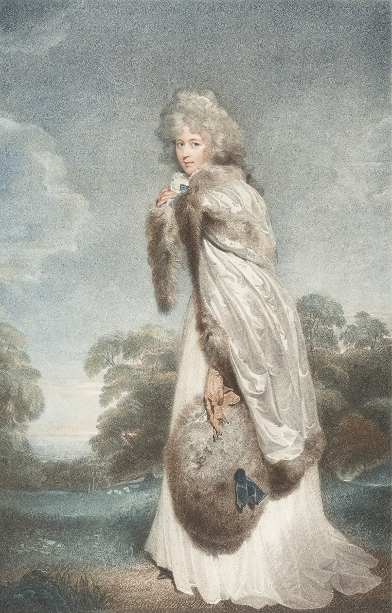 Miss Elizabeth Farren, condesa de Derby, 1792 de Francesco Bartolozzi